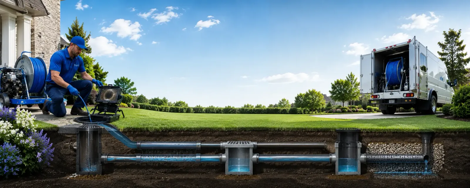 Outdoor drain cleaning information for Haydenville, MA